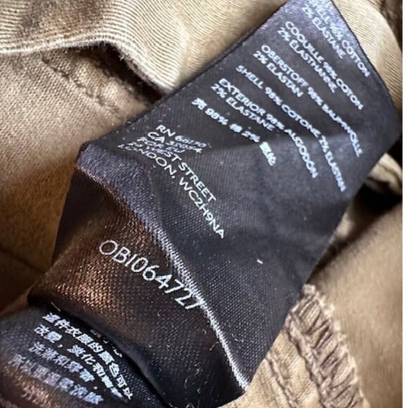 Anthropologie Austen Embroidered Utility Pants Size 26 in Olive Green - Picture 9 of 10